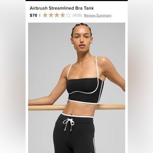 ALO Yoga ALL Black Bandeau Bralette